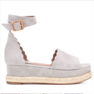 Chloe Grey Lauren Platform Espadrille